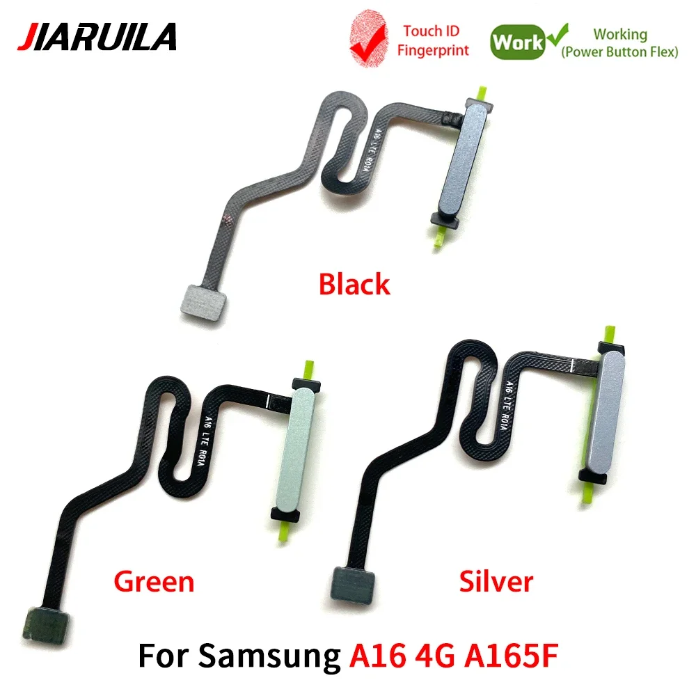لسامسونج A06 A16 4G A26 5G A266B وظيفة التعرف على بصمات الأصابع الاستشعار الماسح الضوئي معرف اللمس موصل الطاقة زر المنزل فليكس