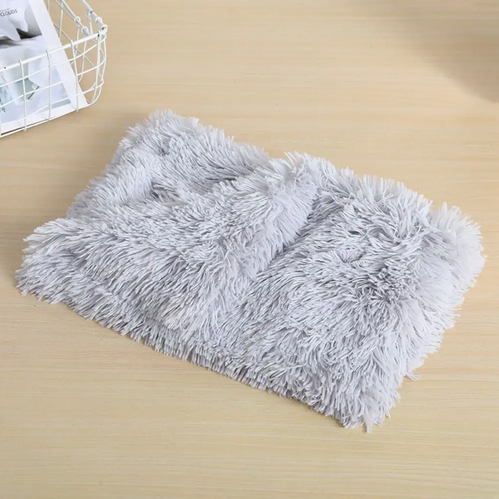 Manta gruesa de pelo largo para perro, manta suave y cómoda de doble capa, Sábana de cama para mascota, alfombrilla cálida de invierno para cachorro y gatito