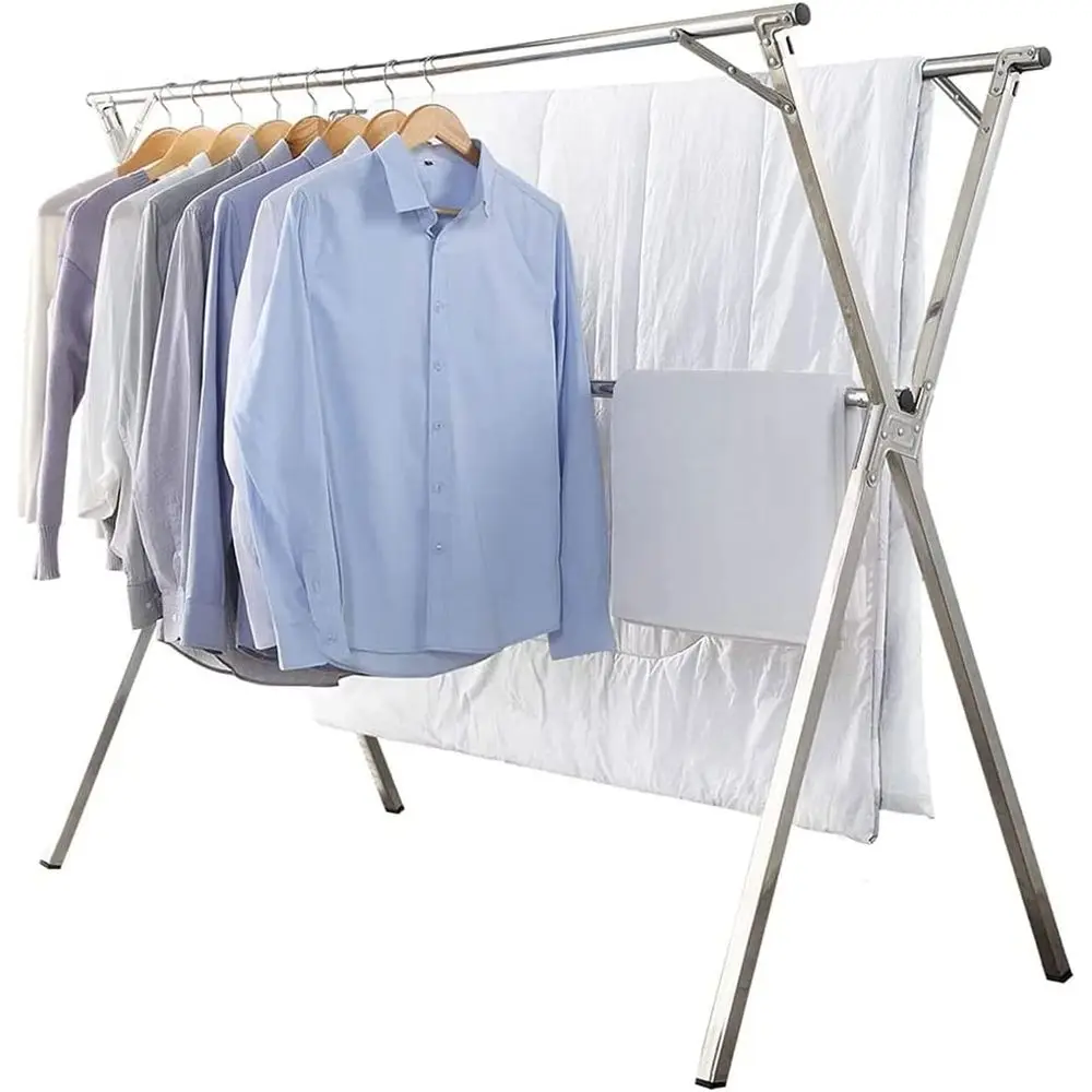 

Внутренняя сверхмощная сушилка для одежды 94,5 с портативным наружным и ветрозащитными крючками с гравитационным замком