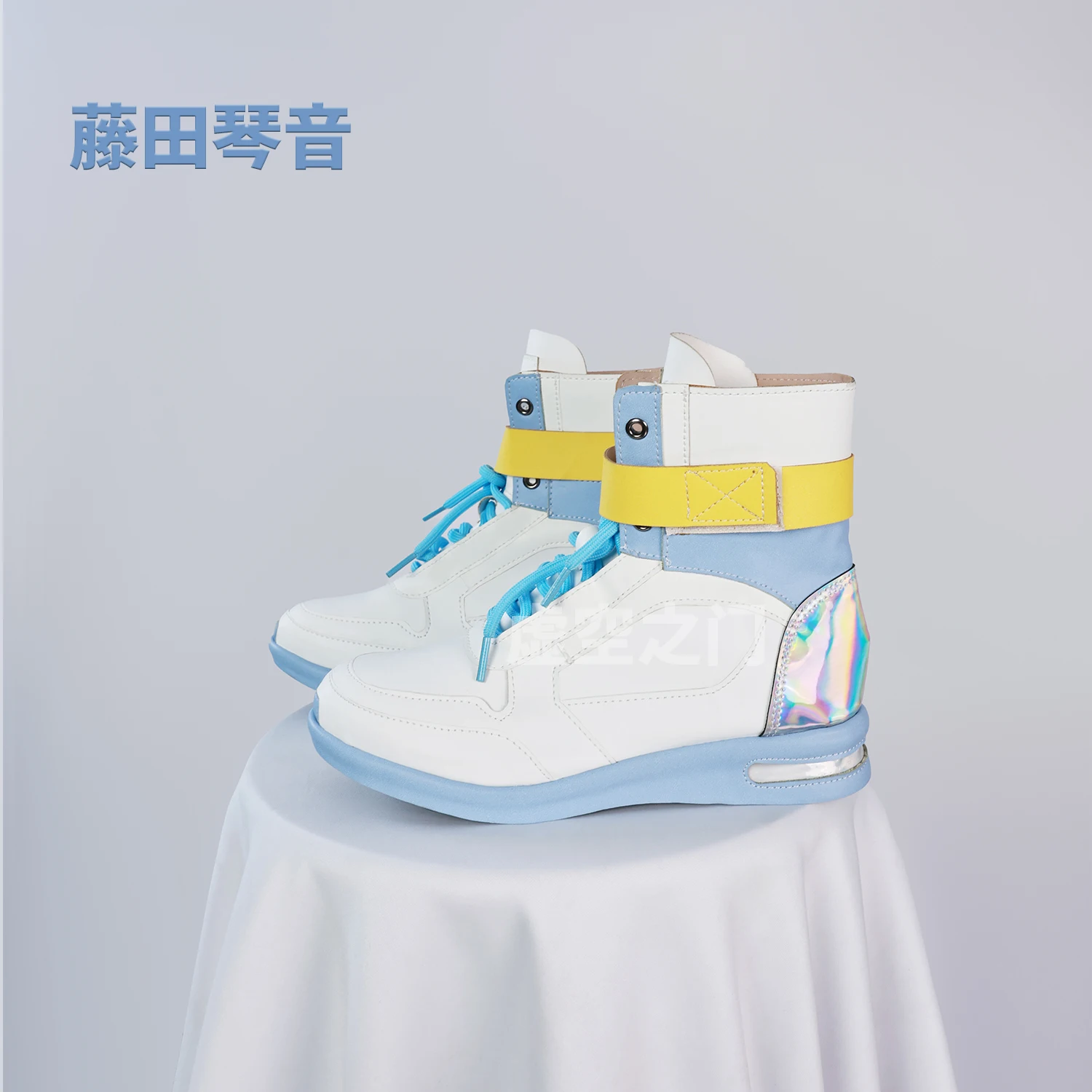 Anime THE IDOLM @ STER Kotone Fujita Cosplay Sapatos Botas Azul Mulher Adulto Adorável Carnaval Sapatos de Halloween