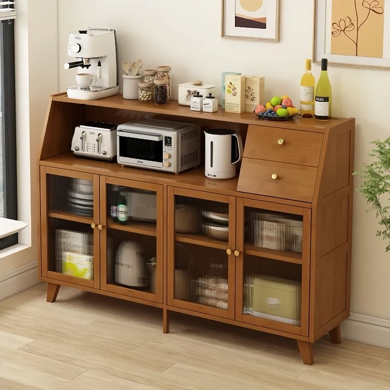 Kitchen Side Cabinet Living Room Wall Integrated   Locker Floor  Coffee Storage Rack Tea Cabinet Locker