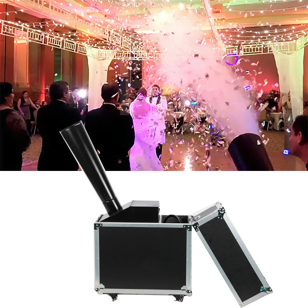 Mini Co2 Confetti Paper Jet Machine Manual Hand Control 10m hight Stage Effect Confetti Machine