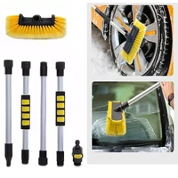 Cepillo de lavado de camiones, cepillos de lavado de coches de cerdas suaves con poste, cepillo de lavado de barcos y camiones, cepillo de lavado de coches para coches, Rv, Suv y camiones