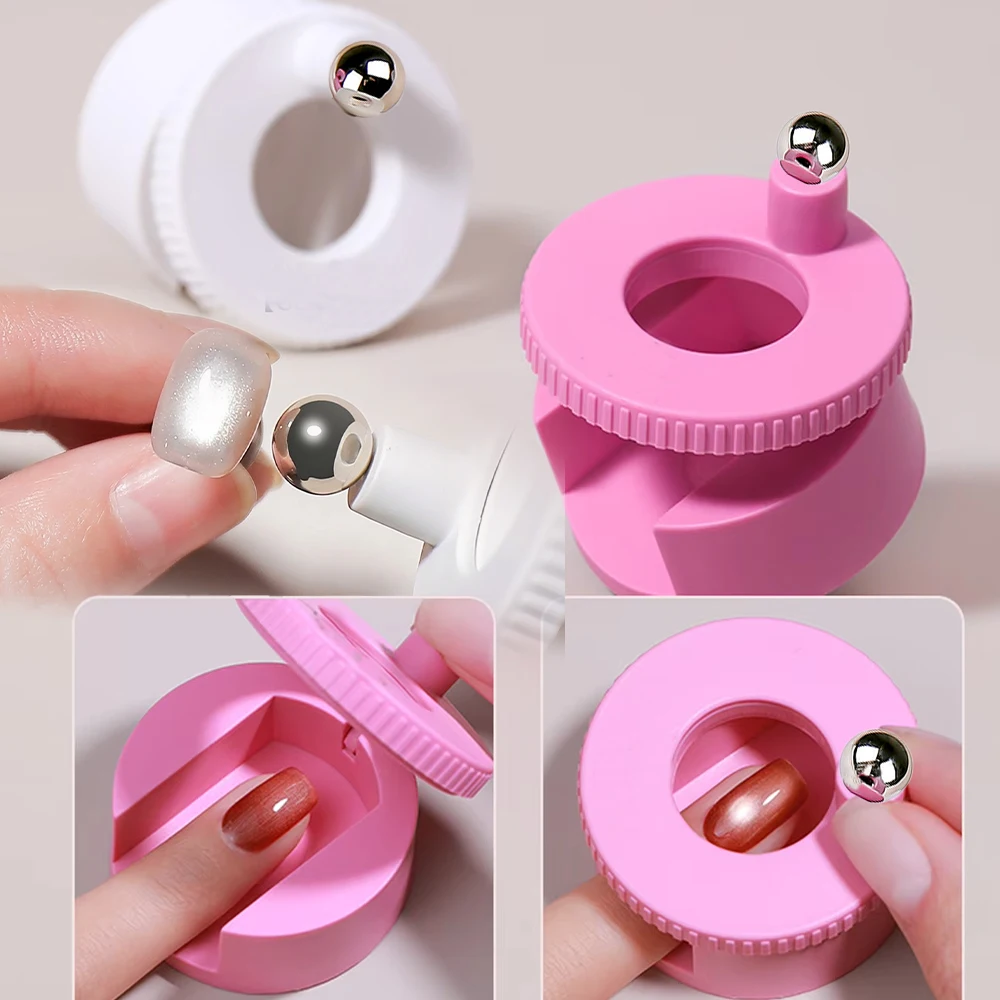 360° Rotating Cat Eye Nail Magnetic Tool French Wide Light Glass Bead Effect Multi-function Nail Magnet Strong Automatic NailArt
