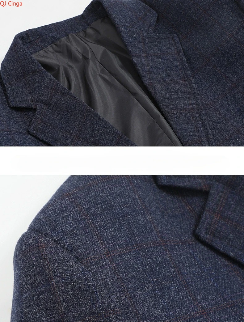 

2026 New Arrival: Men's Blue Suit Jacket, Single-Breasted V-Neck Long-Sleeve Blazers Coat, Workwear-Style Casual Top.