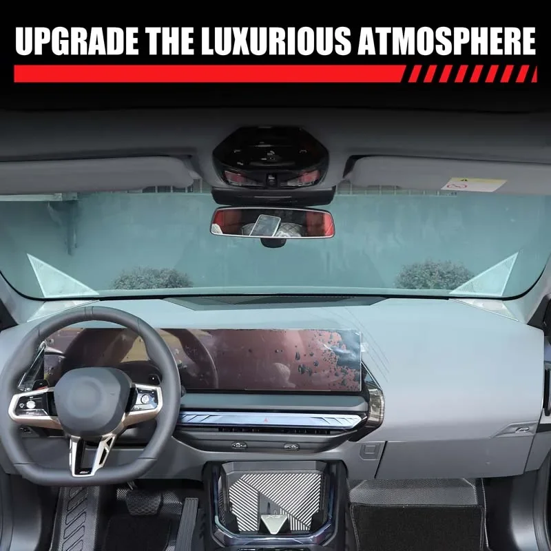

For BMW X3 G45 2025-2026 Stainless Steel Car Instrument Panel Side Speaker Cover Decoration Interior Car Accessories
