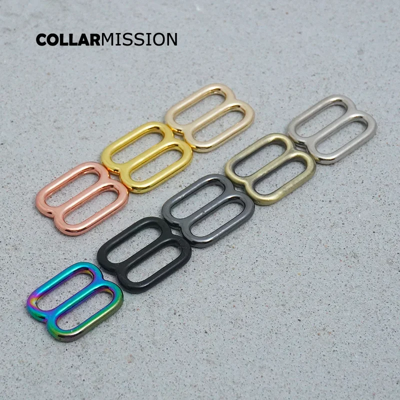 

1PC Adjustable Plated Metal Buckle DIY Accessory for 10mm Sewing Bag Belt Dog Cat Collar - Retail Quality 8 Colors Available