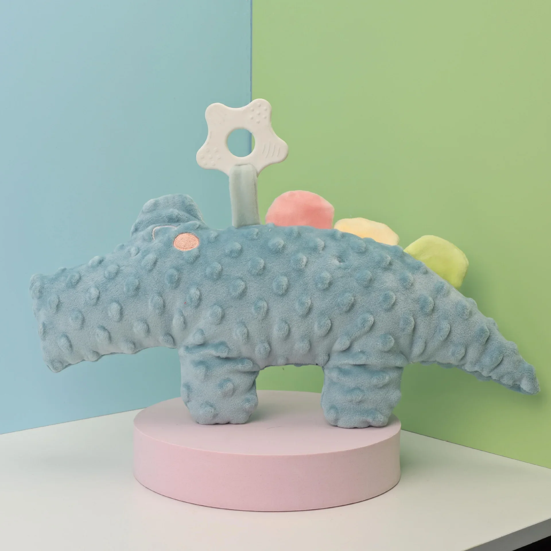 [Engraçado] Hipopótamo elefante crocodilo brinquedo boneca de pelúcia Comforter calmante brinquedos bebê boneca animais de pelúcia presente de Natal para crianças