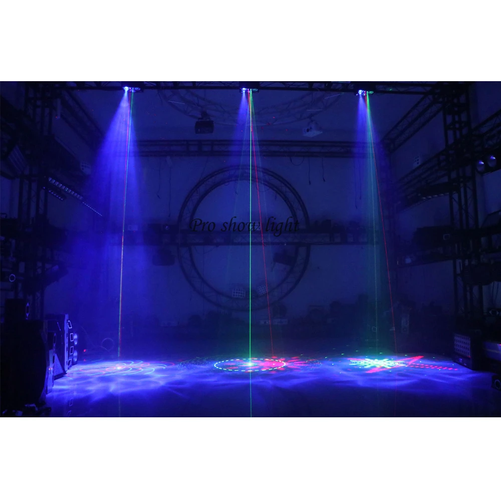 Disco Party Strobe Light, Magic Ball, LED Waterwave, DMX, Controle Remoto, DJ Laser, KTV Bar, 45W, 6in 1 Efeito