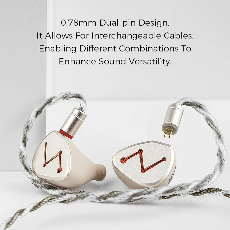 LETSHUOER DZ4 HIFI In-ear Earphone Triple Dynamic Drivers Single Passive Radiator EDC HiFi Earbuds Monitor