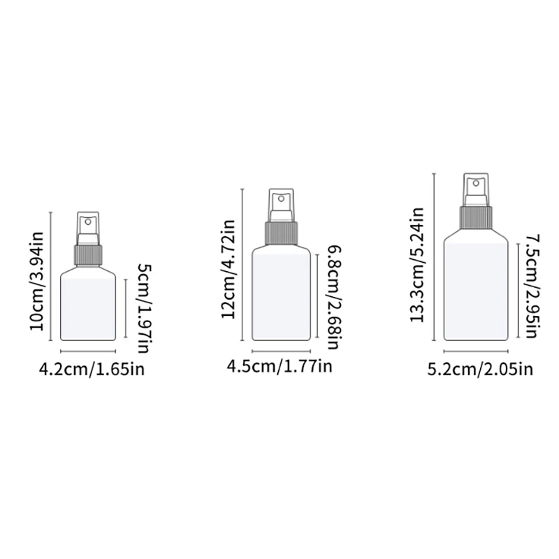 50/100/150ml Empty Refillable Makeup Spray Bottle Atomizer With Fine Mist Sprayer For Essential Oil Perfume Aromatherapy