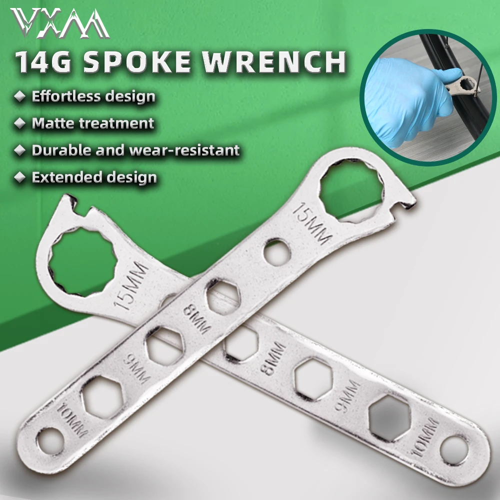 

VXM multiple Bicycle Spoke Wrench 14G 3-10mm Spoke Nipples Cycling Wheels Spokes Tension Adjust Tool Bike Repair Remover part