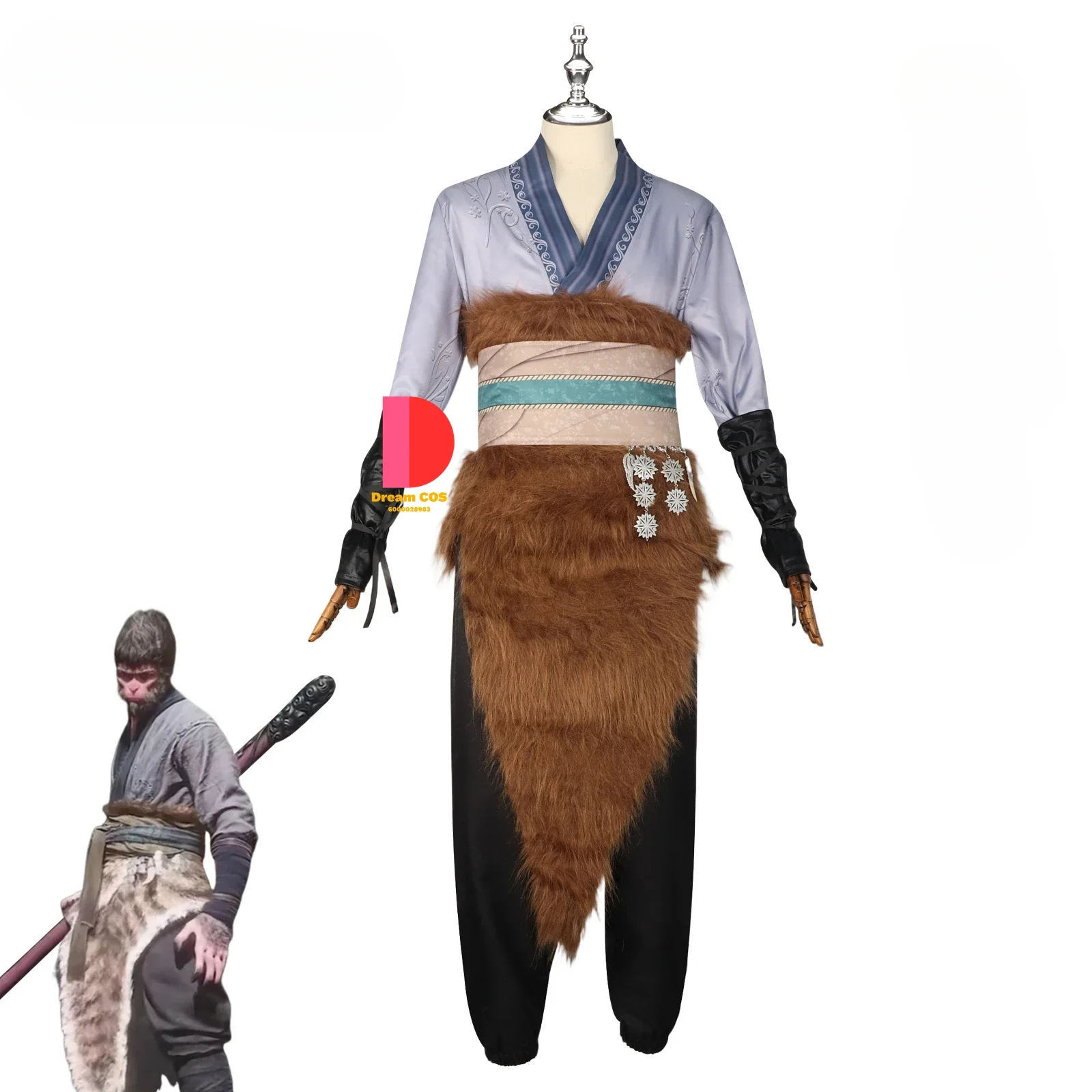 

2024 Game Out in Space Role-playing Wukong Costume New Arrival Black Myth: Wukong Hot Sale Monkey King Cosplay Outfit for Men