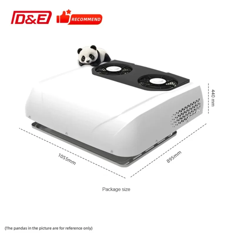

2025 White Style Dual Fan Parking Air Conditioner DC12V 24V Suit For Truck RV Camper Tractor Excavator DE-8 Item