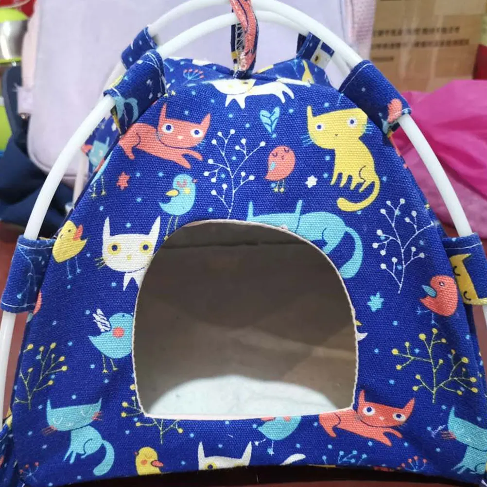 

Parrot Bird Tent Bed Hammock Comfortable Hanging Fabric Nest House for Small Pets Triangle Warm Shelter Rest Place