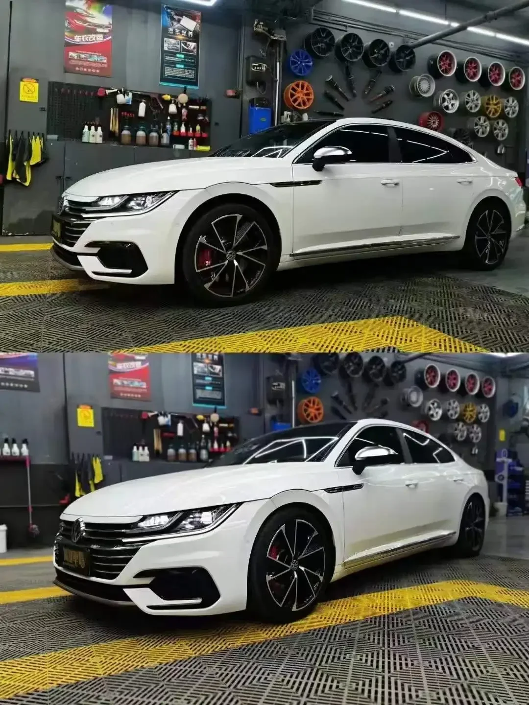 32 ขั้นตอนปรับ Mono-tube อะไหล่รถยนต์ Coilover ประสิทธิภาพโช้คอัพสําหรับ Racing VW Passat CC/VW CC B8 2018 +