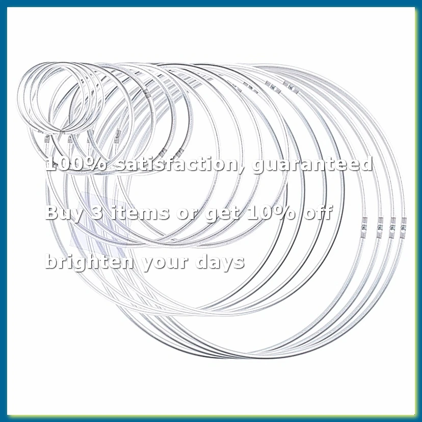 20 Pieces Metal Dream Catcher Rings Hoops, Steel Craft Silver Rings for Macrame DIY Projects 5 Sizes