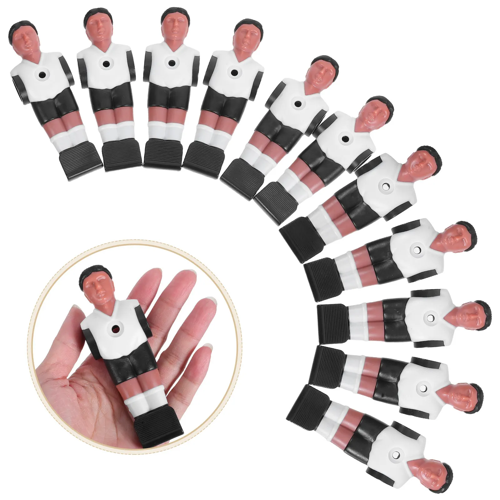 

11Pcs Football Table Figurines Replacement Set Complete Team Lineup for Table Soccer Machine Long-Lasting Fun Interaction