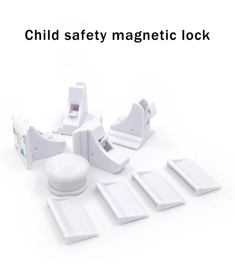 Unsichtbarer Schutzverschluss für Kinder, Baby-Sicherheitsschloss, Magnetischer Kindersicherheitsverschluss, Schubladen- und Schranktürsicherung – Detail 1