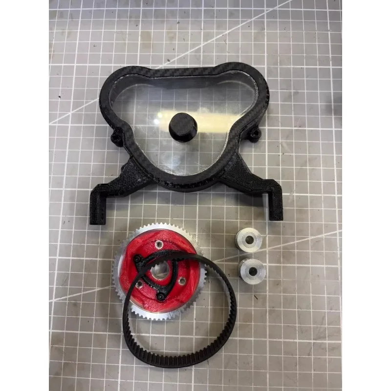 Kit de Conversion d'entraînement par courroie, ensemble de mise à niveau silencieux pour Crossrc EMO XX 1/6 RC, voiture sur chenilles, camion, modèle dinosaure/Stegosaurus/Brontosaure