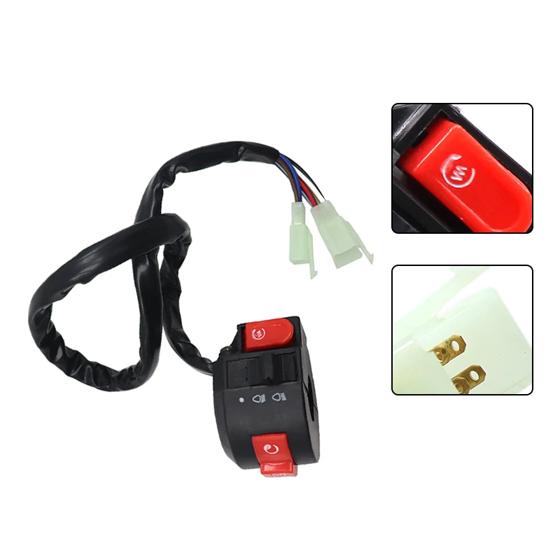 

22MM Motorcycle Switch Handlebar Electric Fog Light Start Steering Wheel Control Switch for 110CC Motorbike / ATV