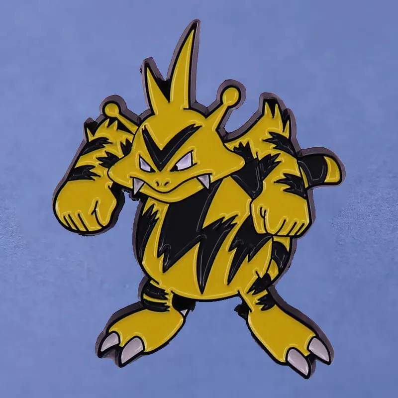 Игры Pokemon Electabuzz аниме с лацканами, рюкзак, джинсы, женские модные украшения, подарки