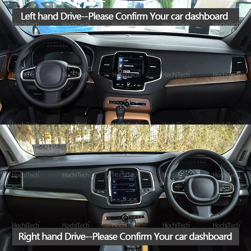 for Volvo XC90 XC 90 XC-90 Second Generation T8 2015-2021 Accessories Liner Anti-Slip Mat Sunshade Dashmat Dashboard Cover Pad