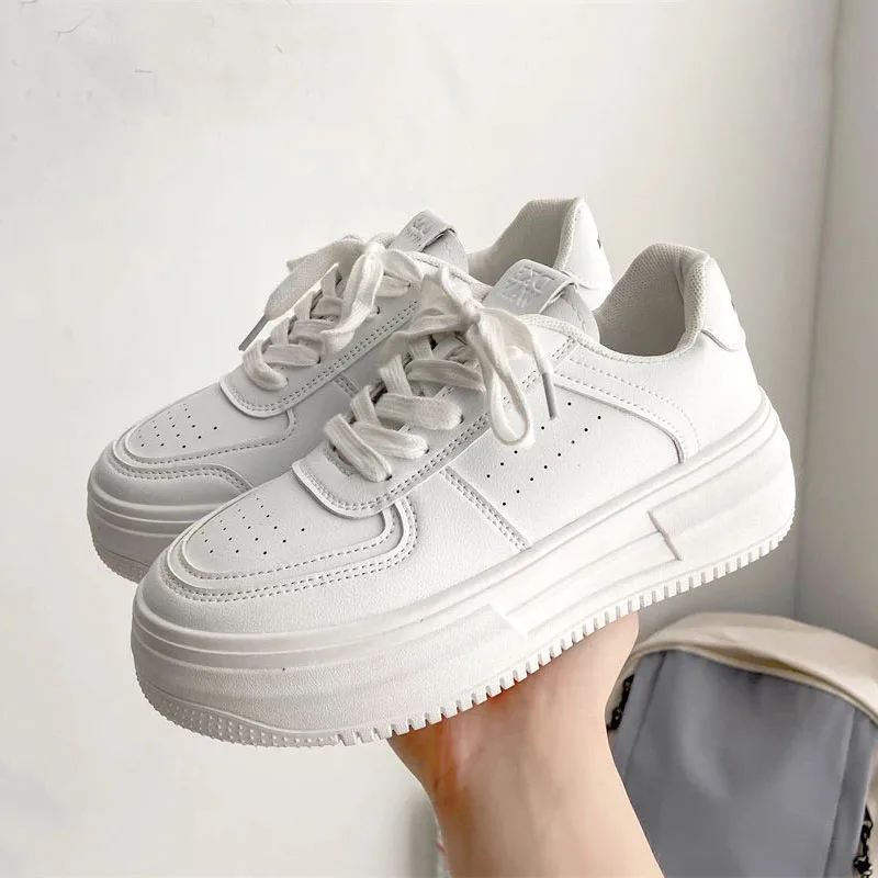 Women\'s sports shoes Women Sneakers Fashion Shoes spring Trend Casual Sneakers Female Comfort White Vulcanized Platform Shoes 41