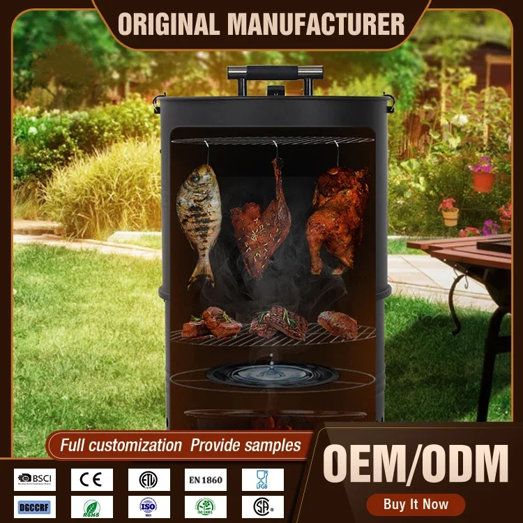 Multifunction 18 inch Factory Smokehouse Unique bbq smoker grill smoker