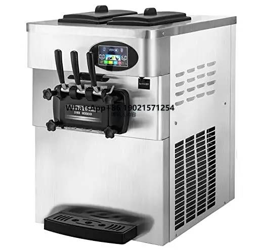 

Commercial Table Top Good Quality Stainless Steel Yogurt Three Flavors Cheap Soft Serve Ice Cream Machine for Sale