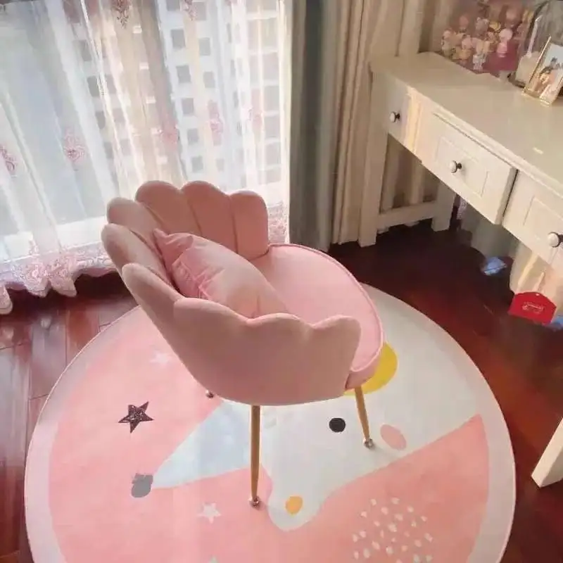 

Simple Modern Velvet Chair for Home Furniture Backrest Living Room Chair Dining Room Light Luxury Gold Leg Kitchen Dining Chair