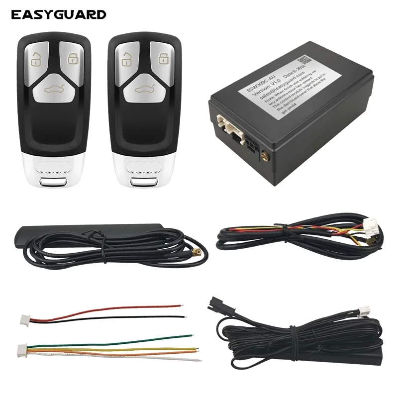 EASYGUARD Smart Key PKE passive keyless entry fit for audi cars with factory OEM push start button remote trunk release