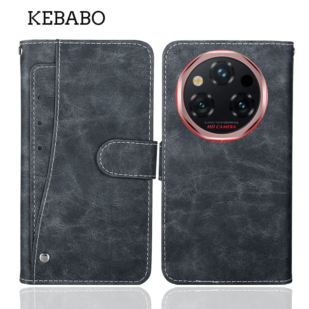 เคสหนังสำหรับ Oukitel WP210 5G ขนาด 6.7 นิ้ว ดีไซน์หรูหรา ป้องกันอย่างดี ปรับแต่งได้ สไตล์หนังสือวินเทจ