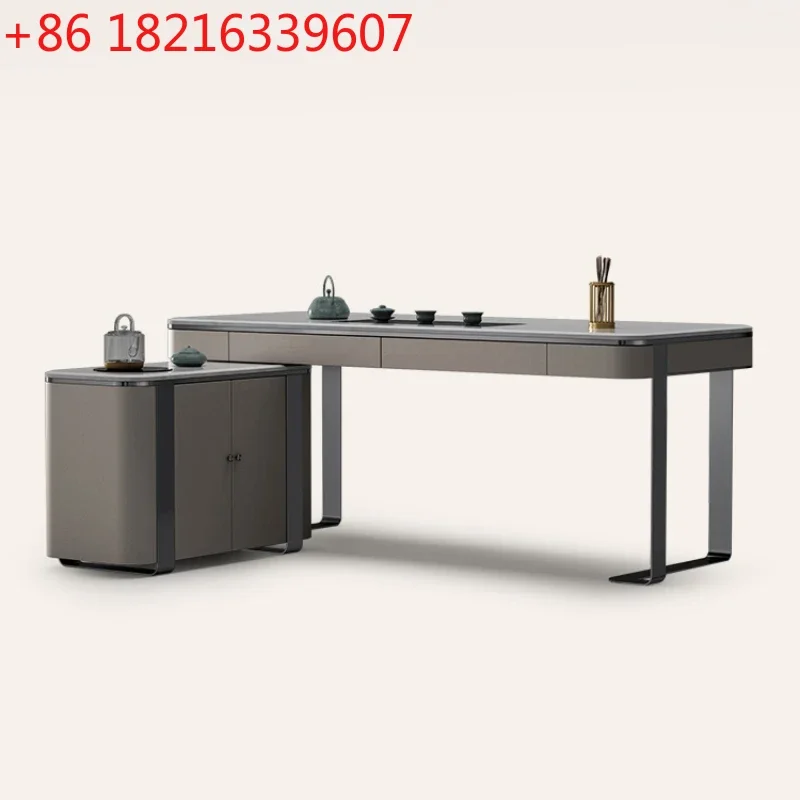 

Легкий роскошный чайный столик Кунг-фу из натурального мрамора Advanced Sense, соответствующий комплект стола-стула для всего дома