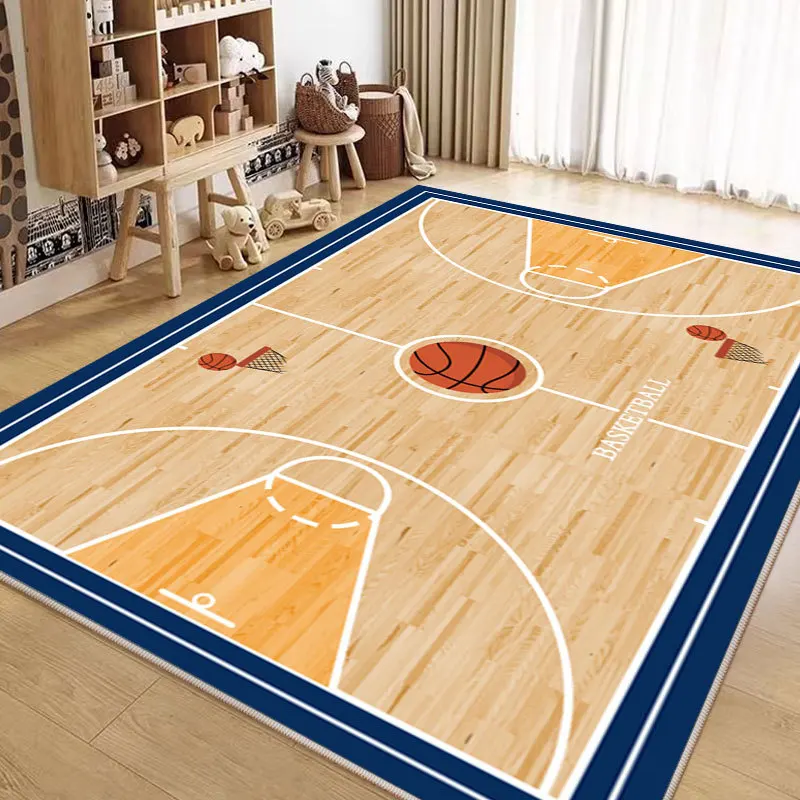 American Sports Style Living Room Sofa Carpet Decoration Bedroom Non-slip Washable Game Mat Easy Cleaning Study Big Rug Custom