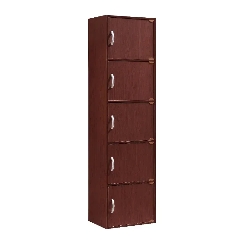 Hodedah 5-Shelf, 5-Door Multipurpose Cabinet, Multiple Colors kitchen cabinet