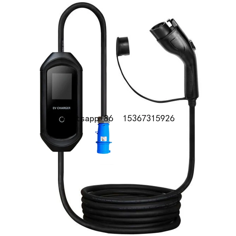 

SAE J1772 Type2 Level 2 EV Charger Box 32a current adjustable 1 phase portable ev charger for New Energy Vehicles