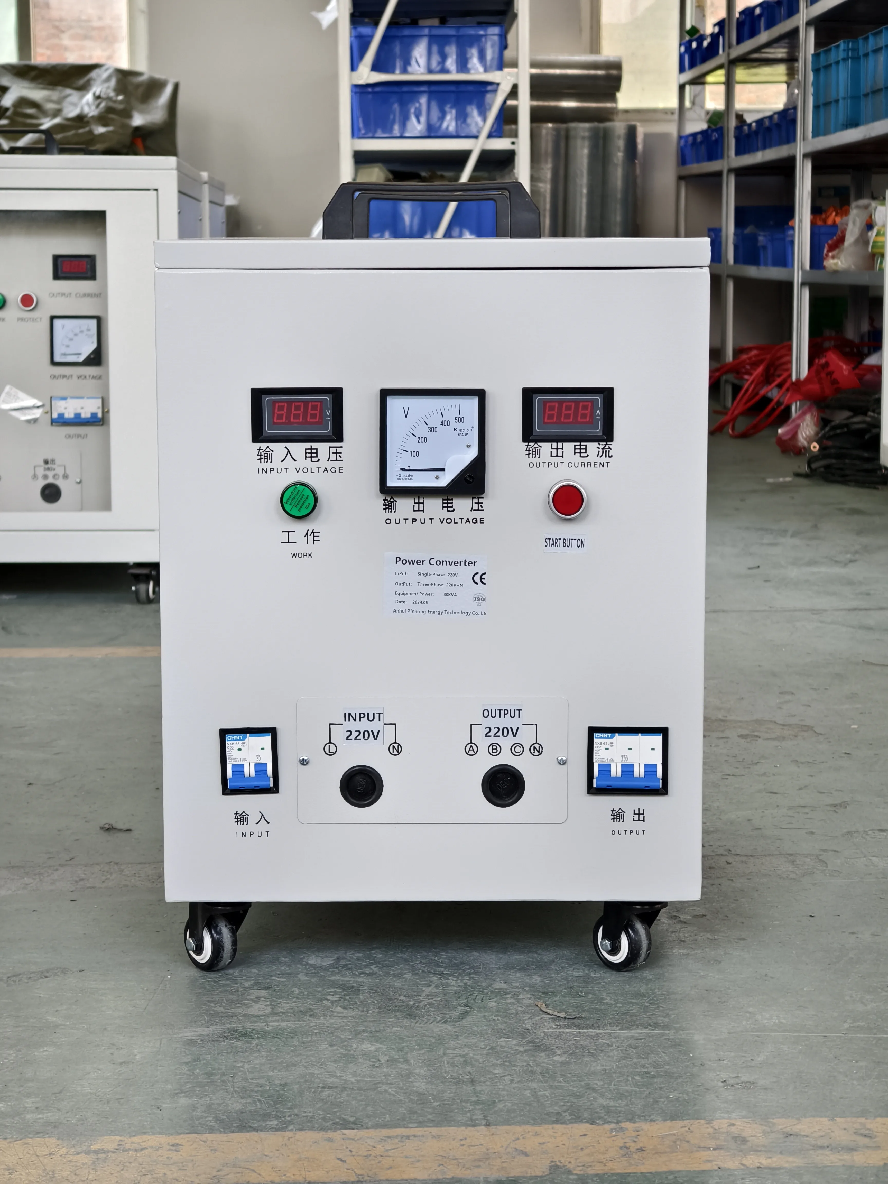 30KVA 40KVA 50KVA Single To Three Phase Voltage Converter Transformer 110 To 220V To 380V