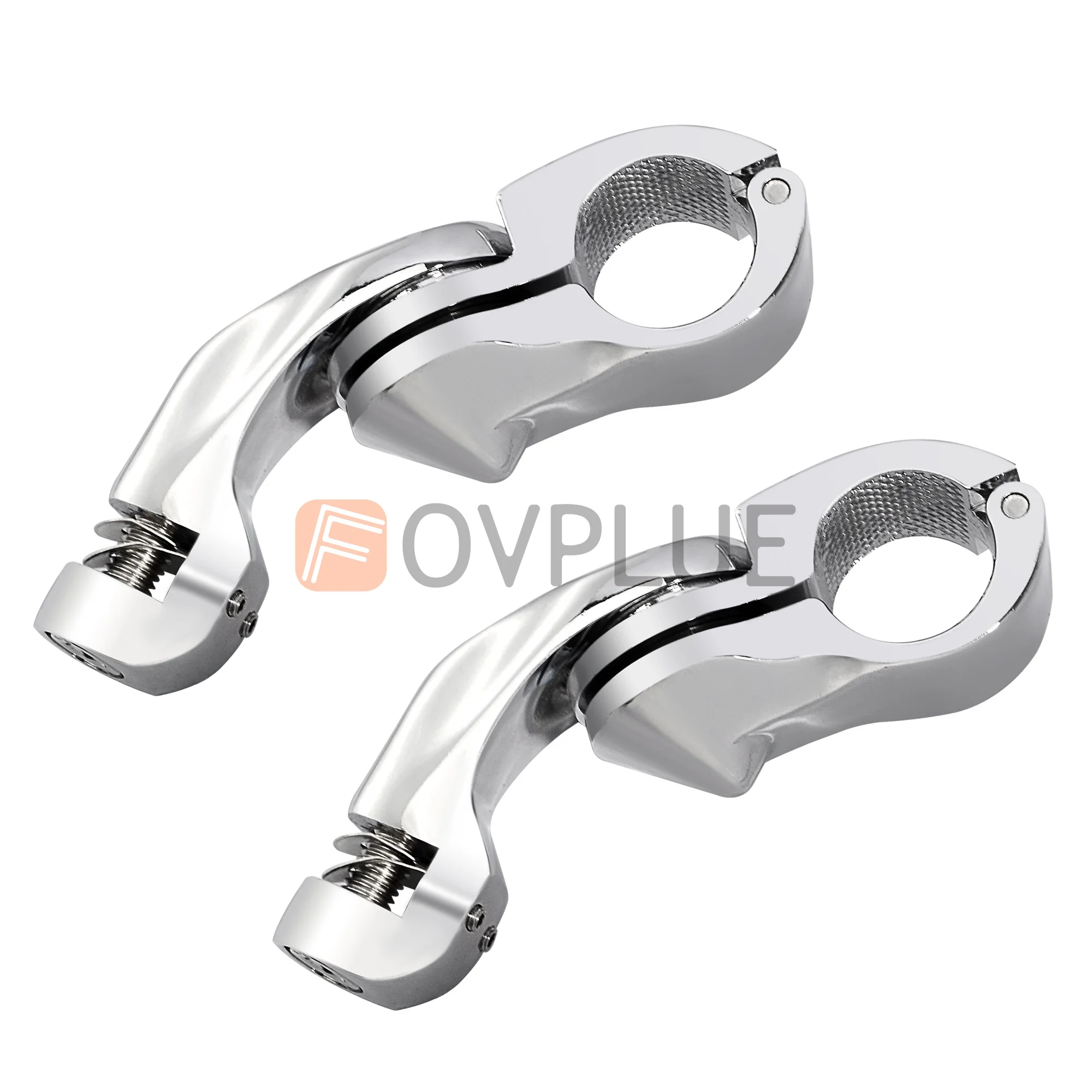 1 "1.25" مسند للقدمين للدراجة النارية أوتاد القدم الأمامية مجموعة تثبيت لدراجة Harley Honda Yamaha Touring Sportster Road King Electra Street Glide #3