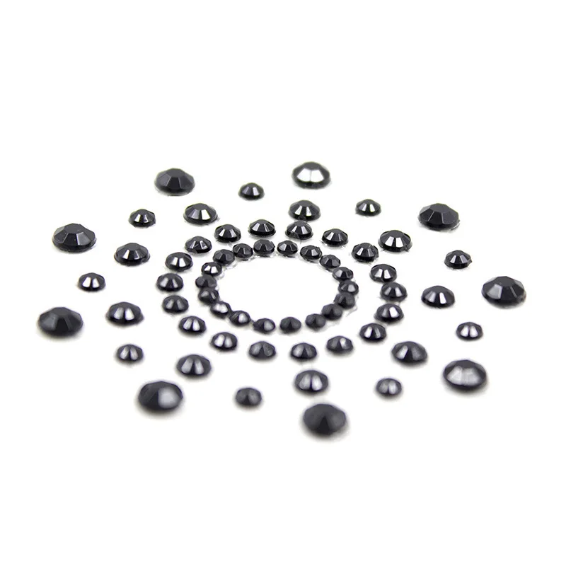 1 Pair Rhinestone Nipple Cover Stickers Self Adhesive Transparent Sexy Products Chest Pastie Breast Bras Nipple Accessories