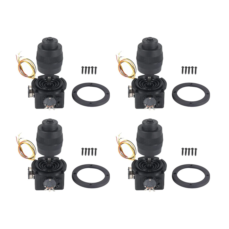 4X New 4-Axis Joystick Potentiometer Jh-D400X-R2 5K Ohm 4D With Button Joystick With Track Number 12001297 R2 5K