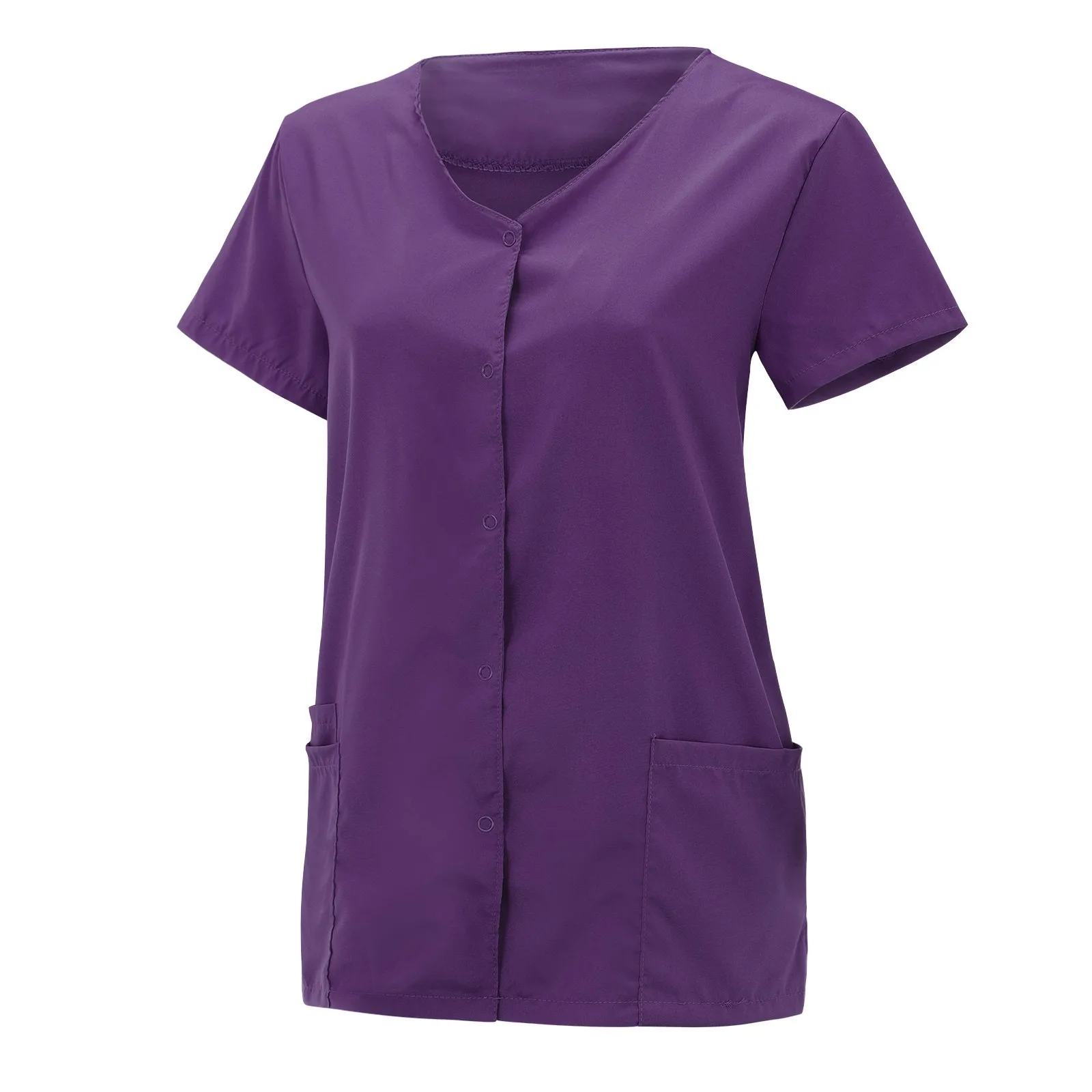 2023 Nursing Surgical Uniforms Women Medical Nursing Scrubs Top Solid Color Workwear Clinical Protective Doctor Nurse Uniform