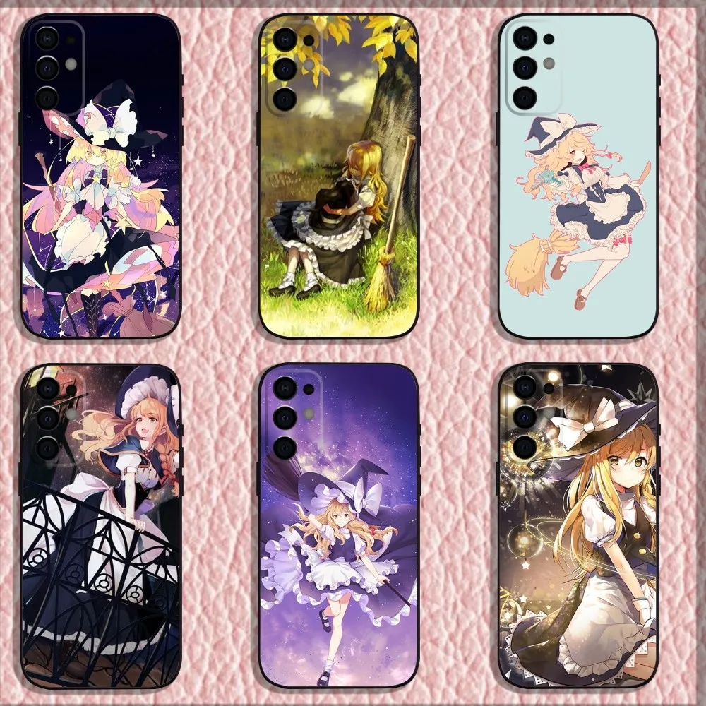 TouHou Marisa Cute Anime Phone Case For Samsung S24,S21,S22,S23,S30,Ultra,S20,Plus,Fe,Lite,Note,10,9,5G Black Soft Shell