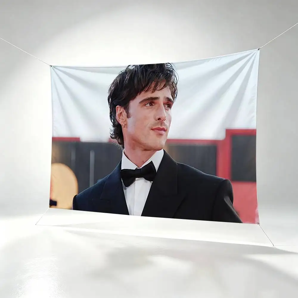 Actor J-Jacob Elordi Flags Wall Hanging Background Art Banner for Bedroom Home Outdoor Decor