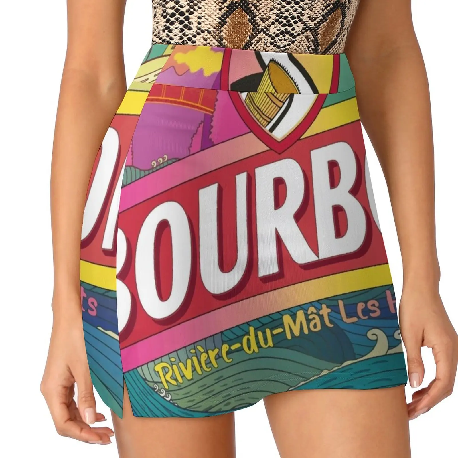 Bourbon Dodo Beer Women's skirt Aesthetic skirts New Fashion Short Skirts Bourbon Beer Dodo Rum Tradition Culture Island