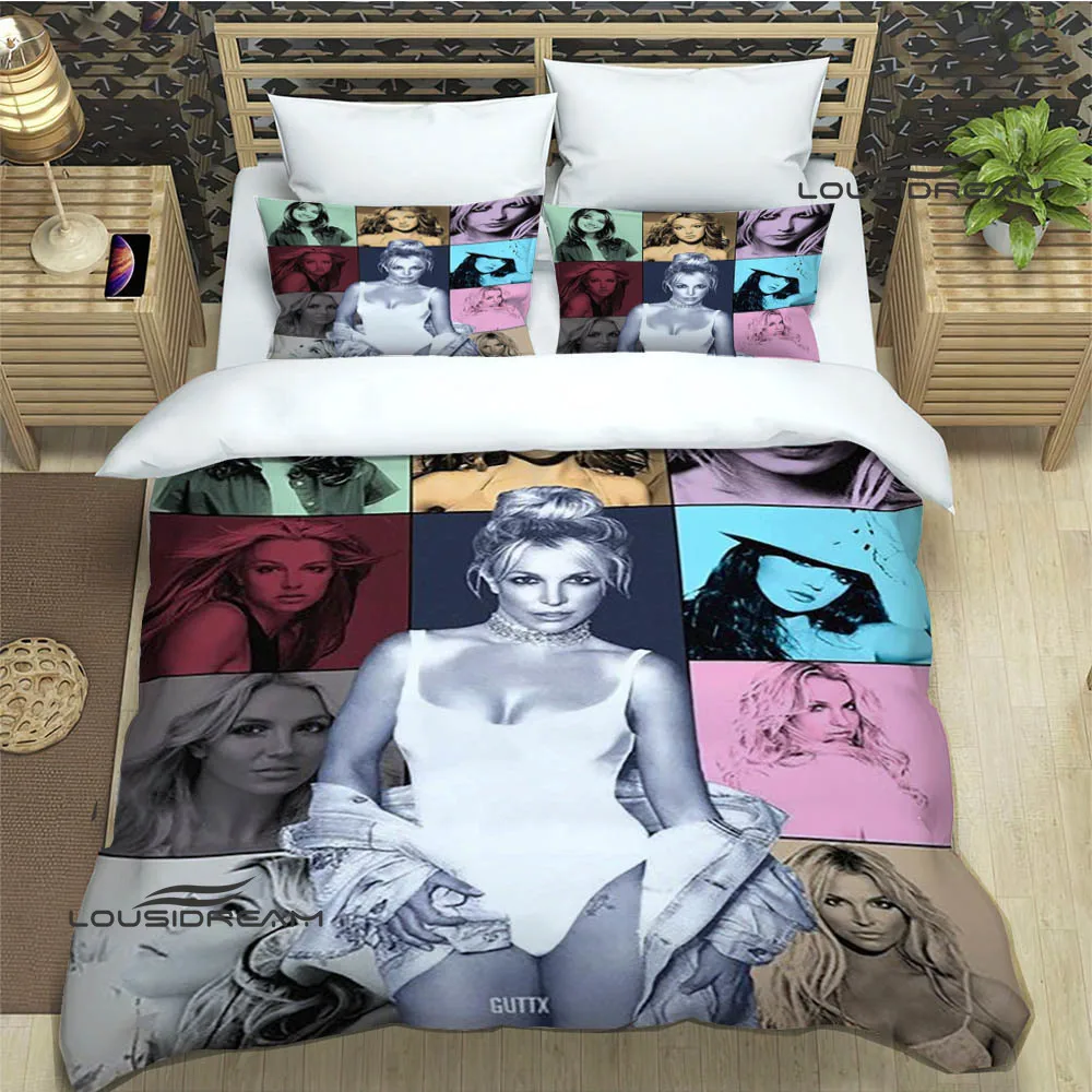 Star Britney Spearsr Bedding Sets exquisite bed supplies set duvet cover bed comforter set bedding set luxury birthday gift