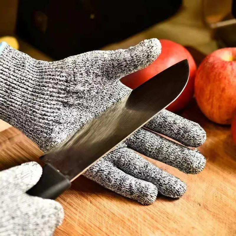 

2 Pcs HPPE Kitchen Gardening Hand Protective Gloves Butcher Meat Chopping Working Gloves Mittens Women Men's Gloves for Cooking