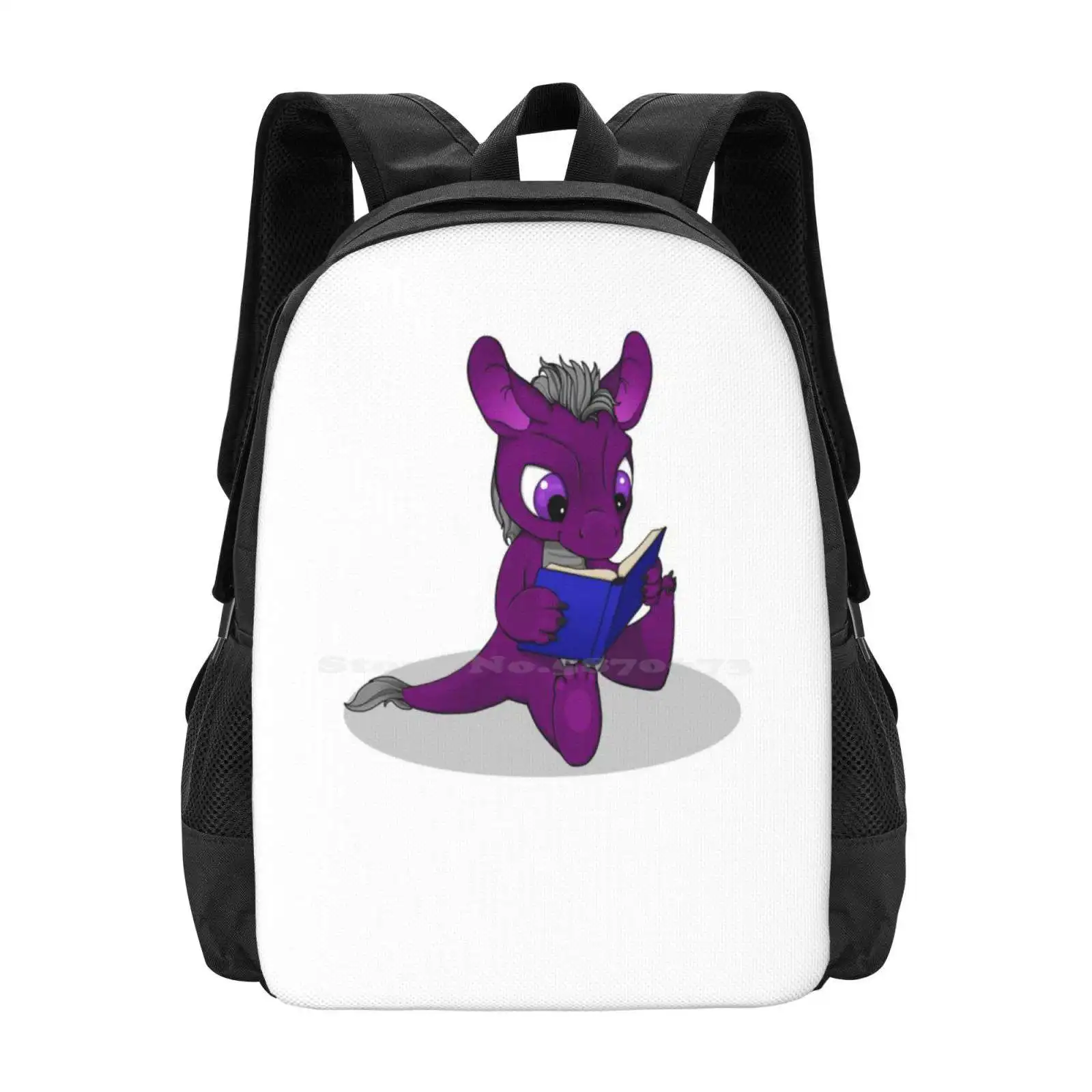 Perse Lectio , The Little Ace Dragon Hot Sale Backpack Fashion Bags Dragon Lgbta Lgbtq Ace Asexual Reading