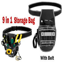 Storage Bag Oxford Cloth Multi-function Waist Pack Portable Hardware Repair Tool Wrench Pliers Tool kit For Electrician Pocket