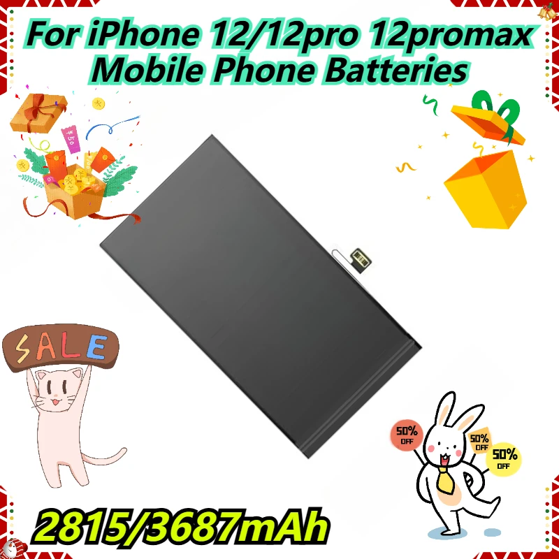 

2815/3687mAh For iPhone 12/12pro 12promax Mobile Phone Batteries